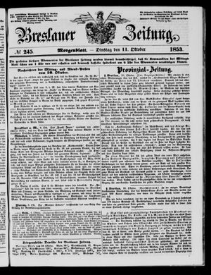 Breslauer Zeitung vom 11.10.1853
