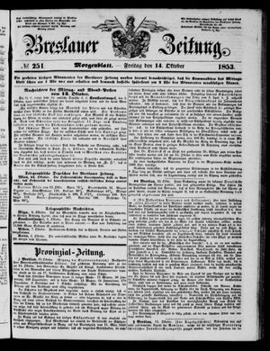 Breslauer Zeitung on Oct 14, 1853