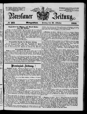 Breslauer Zeitung vom 21.10.1853