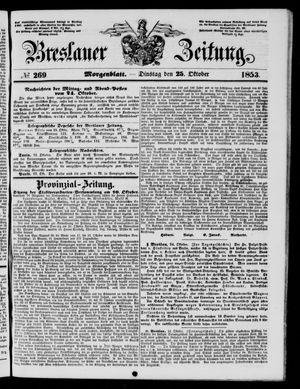 Breslauer Zeitung vom 25.10.1853