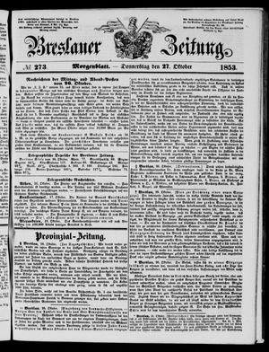 Breslauer Zeitung vom 27.10.1853