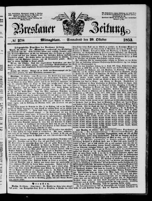Breslauer Zeitung on Oct 29, 1853