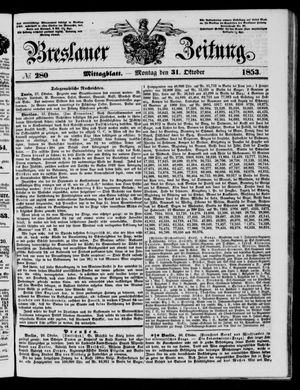 Breslauer Zeitung vom 31.10.1853