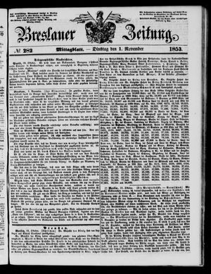 Breslauer Zeitung vom 01.11.1853