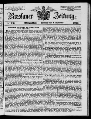Breslauer Zeitung vom 02.11.1853