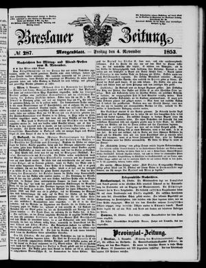 Breslauer Zeitung vom 04.11.1853