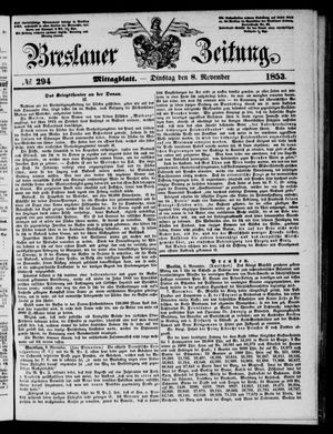 Breslauer Zeitung vom 08.11.1853