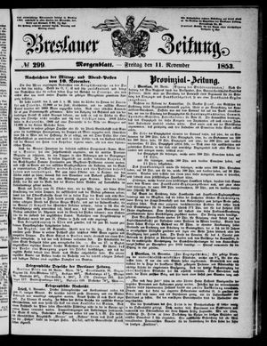 Breslauer Zeitung vom 11.11.1853