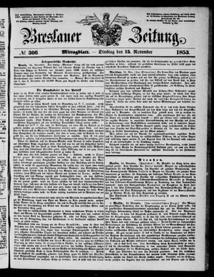 Breslauer Zeitung vom 15.11.1853