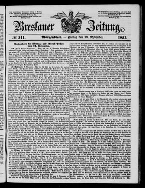 Breslauer Zeitung vom 18.11.1853