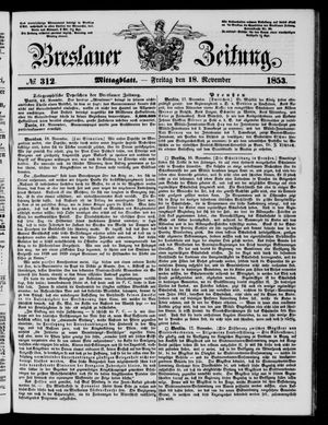 Breslauer Zeitung vom 18.11.1853