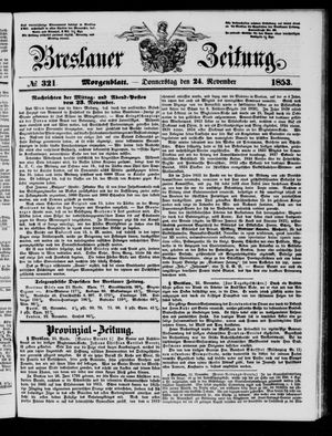 Breslauer Zeitung vom 24.11.1853