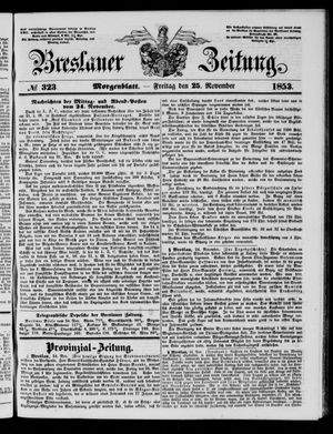 Breslauer Zeitung on Nov 25, 1853