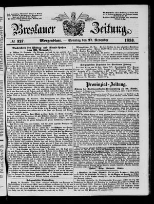 Breslauer Zeitung vom 27.11.1853