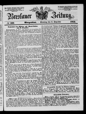 Breslauer Zeitung vom 04.12.1853