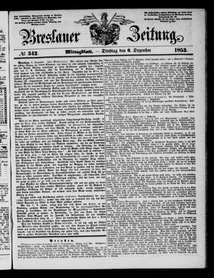 Breslauer Zeitung on Dec 6, 1853