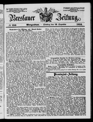 Breslauer Zeitung on Dec 13, 1853