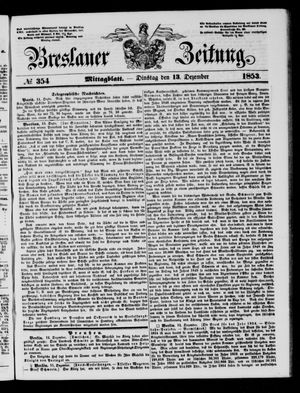 Breslauer Zeitung vom 13.12.1853