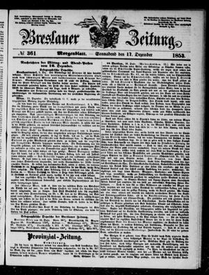 Breslauer Zeitung vom 17.12.1853