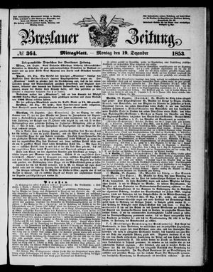 Breslauer Zeitung vom 19.12.1853