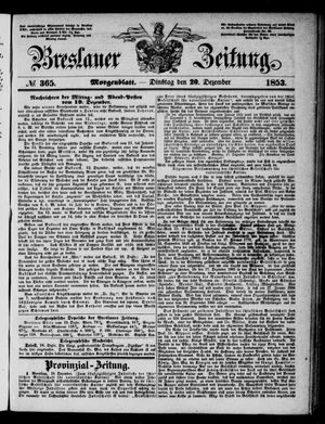 Breslauer Zeitung on Dec 20, 1853