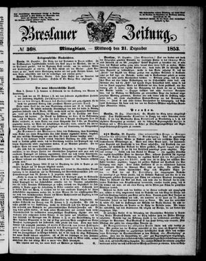 Breslauer Zeitung vom 21.12.1853