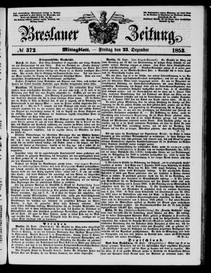 Breslauer Zeitung vom 23.12.1853