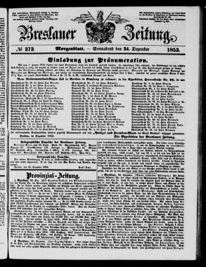 Breslauer Zeitung vom 24.12.1853