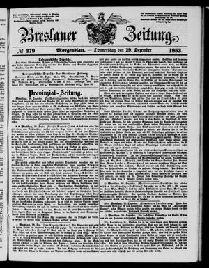 Breslauer Zeitung vom 29.12.1853