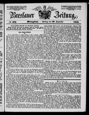 Breslauer Zeitung vom 30.12.1853