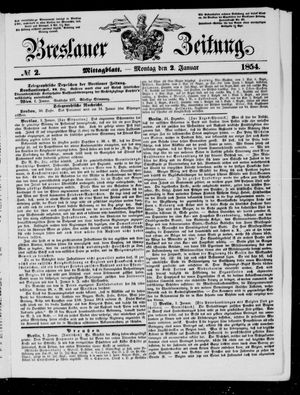 Breslauer Zeitung vom 02.01.1854