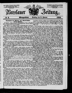 Breslauer Zeitung vom 03.01.1854