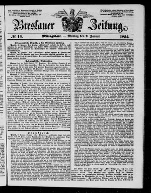 Breslauer Zeitung on Jan 9, 1854