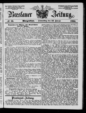 Breslauer Zeitung on Jan 12, 1854