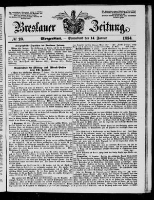 Breslauer Zeitung vom 14.01.1854