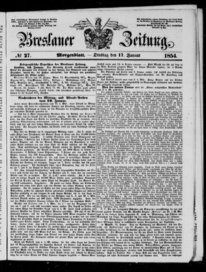 Breslauer Zeitung vom 17.01.1854