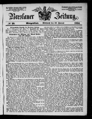 Breslauer Zeitung vom 18.01.1854