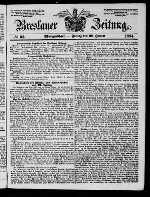 Breslauer Zeitung vom 20.01.1854
