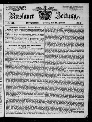 Breslauer Zeitung vom 22.01.1854