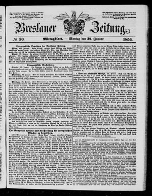 Breslauer Zeitung on Jan 30, 1854