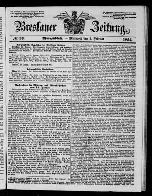 Breslauer Zeitung on Feb 1, 1854
