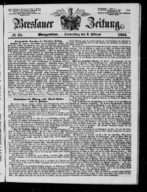 Breslauer Zeitung vom 02.02.1854