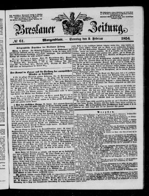 Breslauer Zeitung vom 05.02.1854