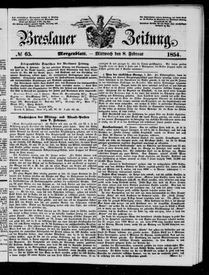 Breslauer Zeitung on Feb 8, 1854