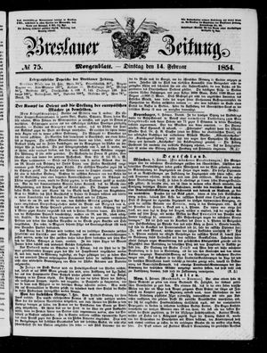 Breslauer Zeitung vom 14.02.1854
