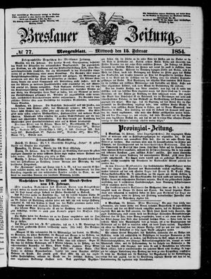 Breslauer Zeitung on Feb 15, 1854