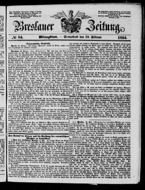 Breslauer Zeitung on Feb 18, 1854