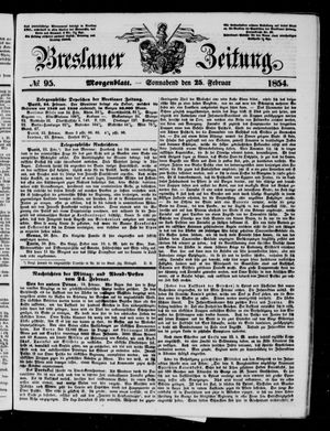 Breslauer Zeitung vom 25.02.1854