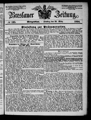 Breslauer Zeitung vom 21.03.1854