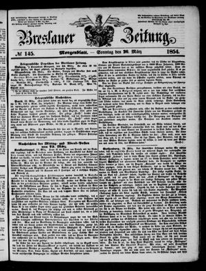 Breslauer Zeitung vom 26.03.1854